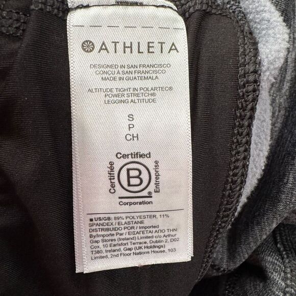 Athleta Altitude Tight Leggings Polartec Power Stretch small gray - Picture 8 of 8